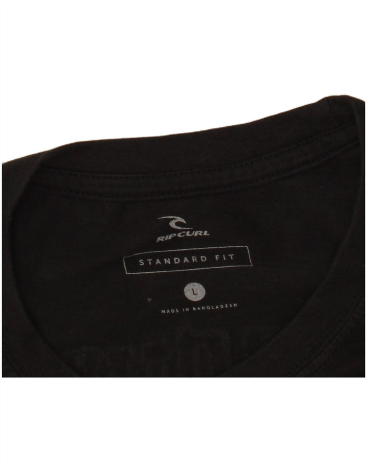 Rip Curl Herren-T-Shirt mit Standard-Passform, Grafik, Größe L, Schwarz