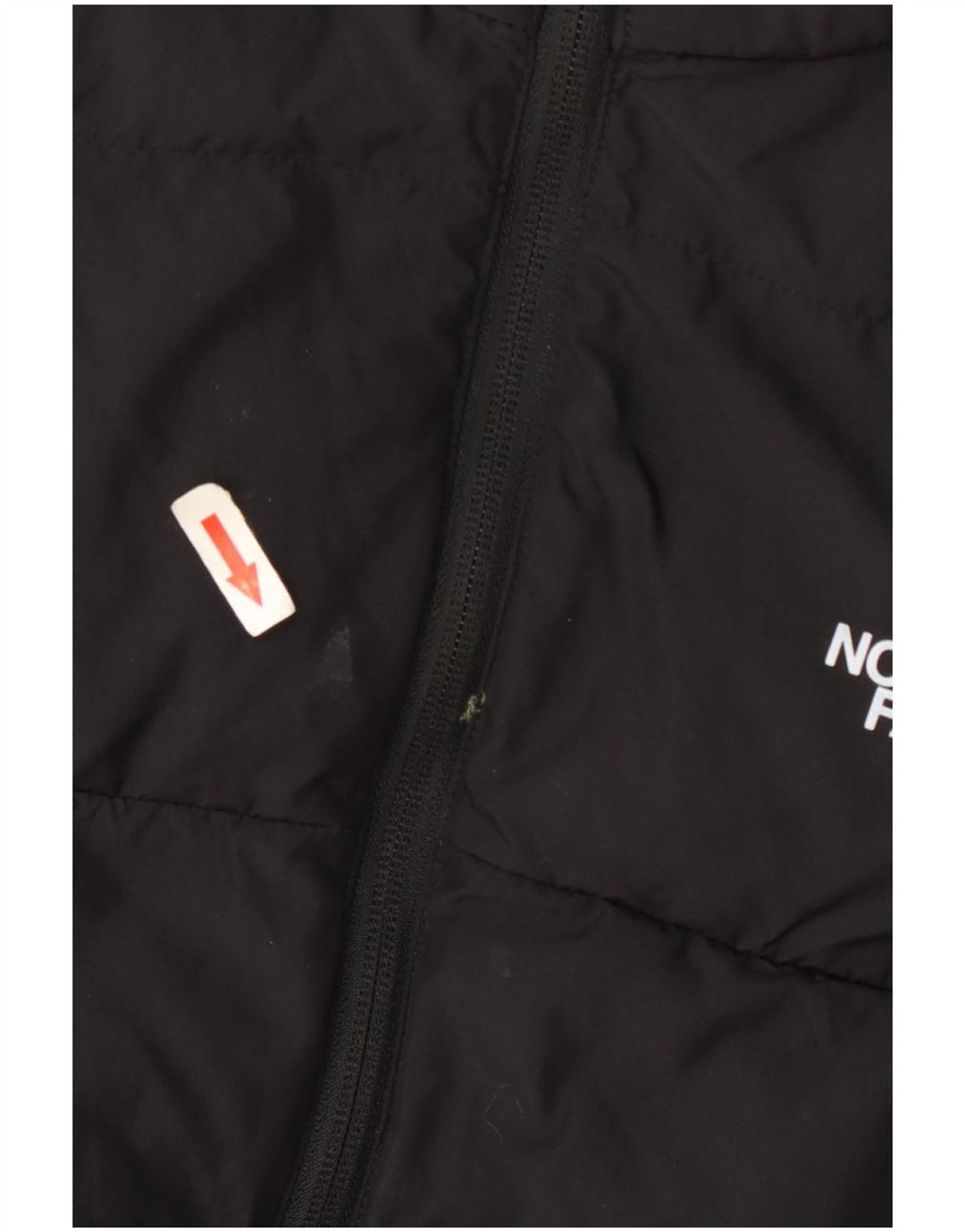 The North Face wattierte Jungenjacke mit Kapuze, 14–15 Jahre, XL, schwarzes Polyester