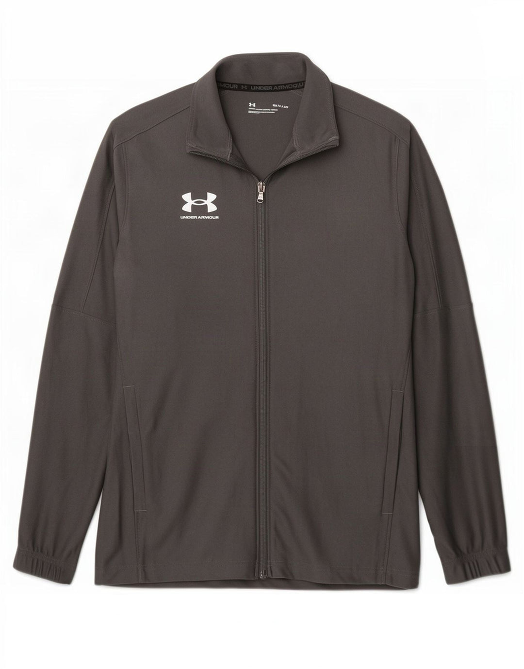 Under Armour Herren-Trainingsanzug-Oberjacke, kleines graues Polyester