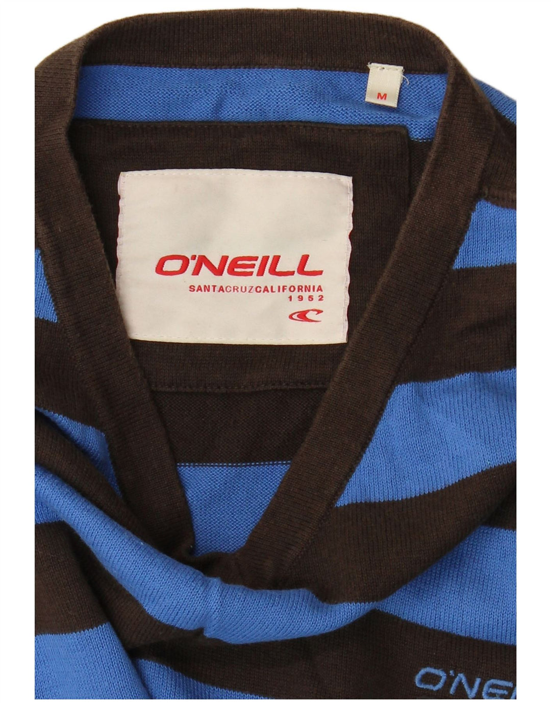O'Neill Herren-Pullover mit V-Ausschnitt, Mittelblau gestreift