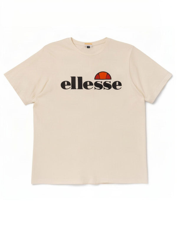 Ellesse Womens Graphic T-Shirt Top UK 16 Large Weiß