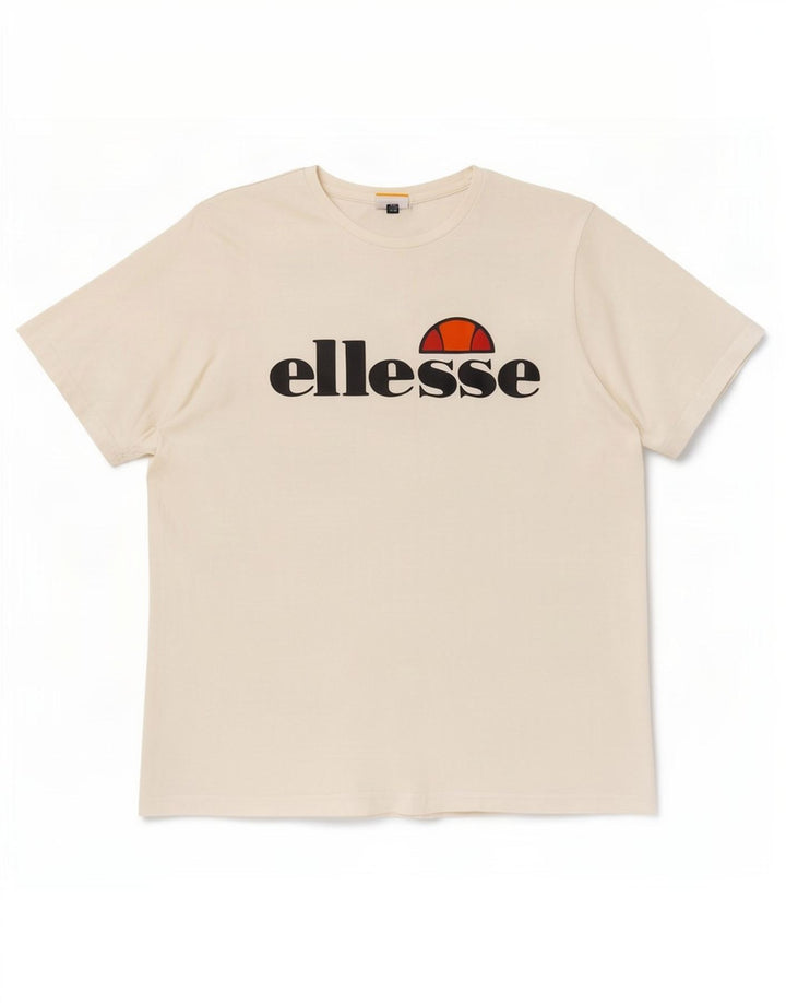 Ellesse Womens Graphic T-Shirt Top UK 16 Large Weiß