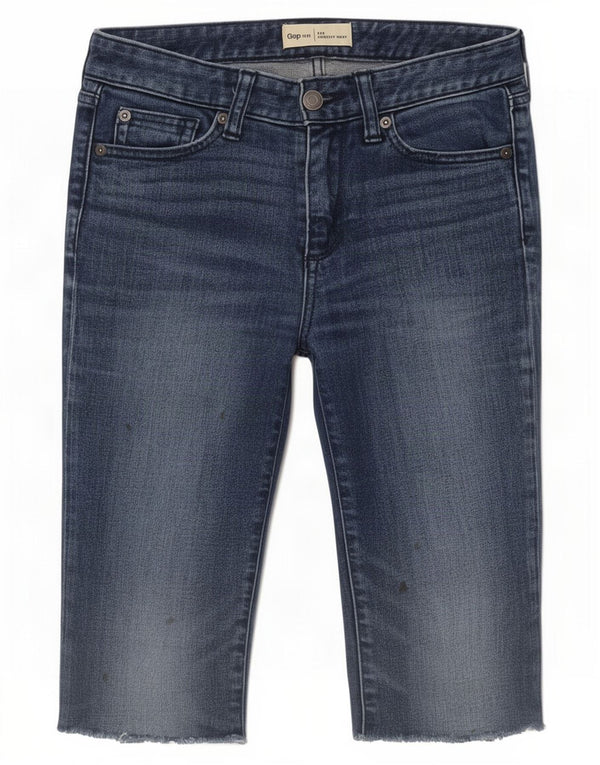 Gap Damen Jeansshorts XS W24 Blaue Baumwolle