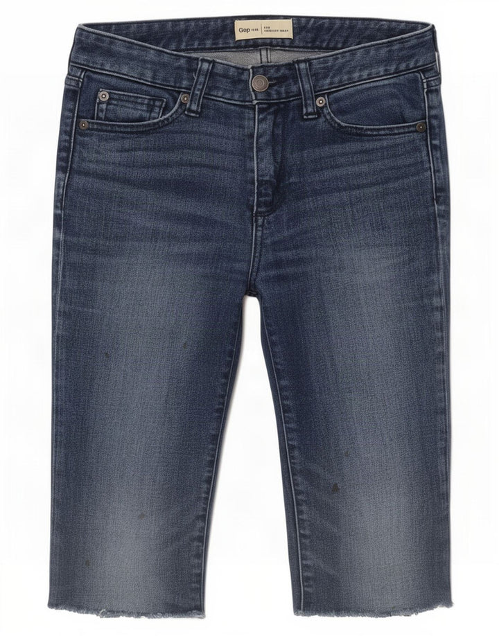 Gap Damen Jeansshorts XS W24 Blaue Baumwolle