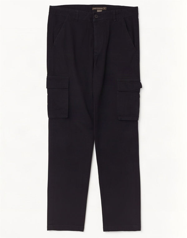 French Connection Herren-Cargohose, gerade, Größe S, W32, L30, Marineblau