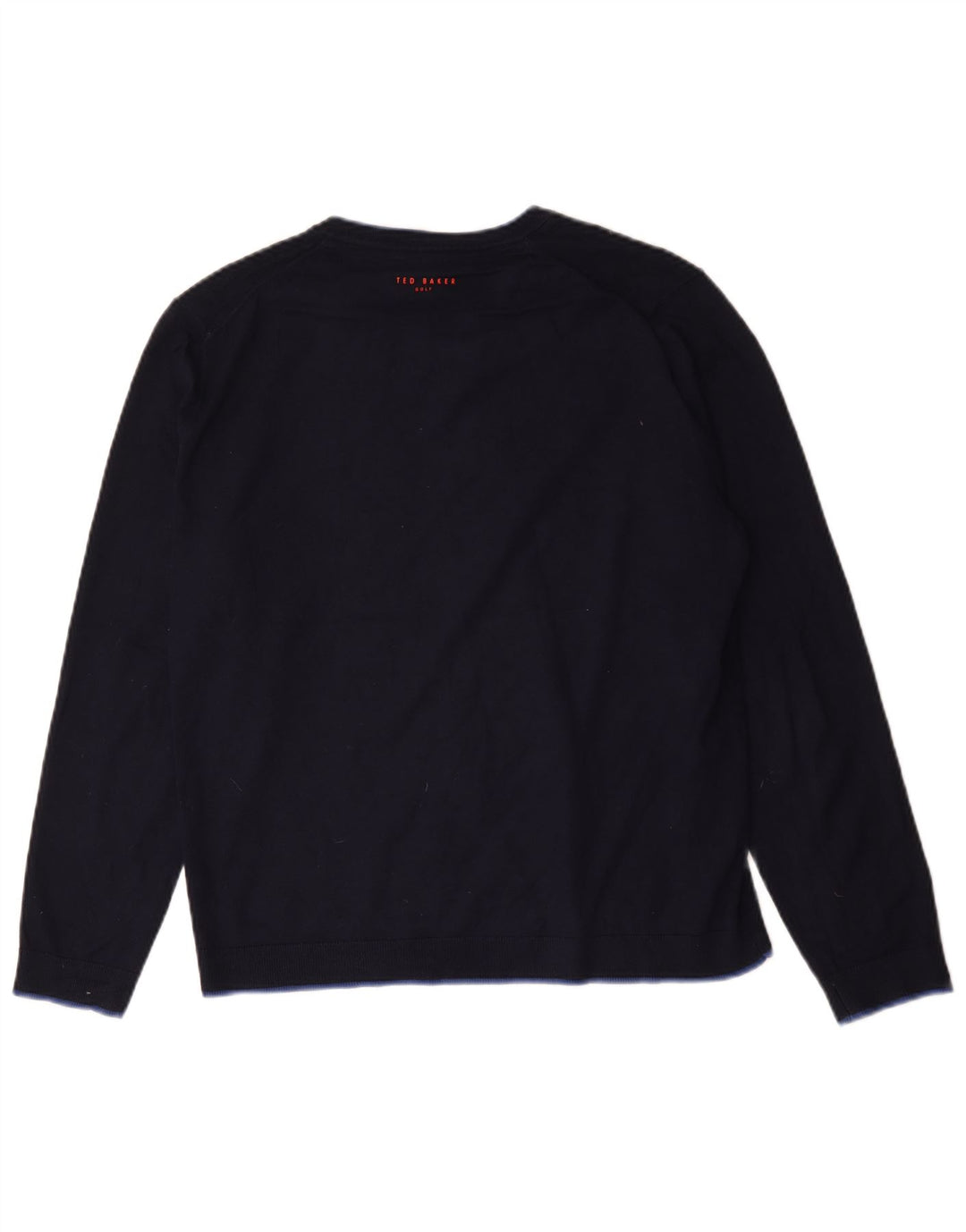 Ted Baker Herren-Pullover mit V-Ausschnitt, Größe 4, groß, Marineblau