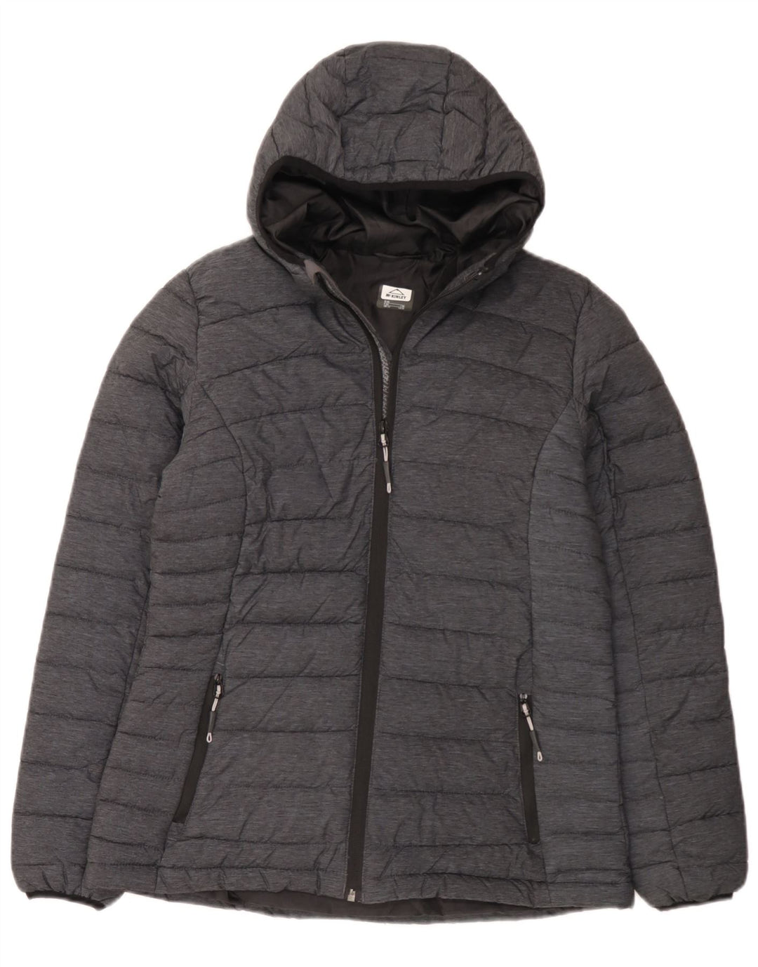 MC Kinley Wattierte Damenjacke mit Kapuze, UK 14, Mittelgrau, Polyamid