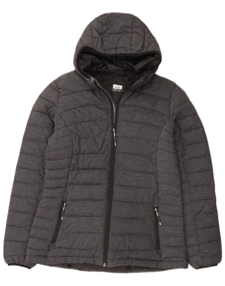 MC Kinley Wattierte Damenjacke mit Kapuze, UK 14, Mittelgrau, Polyamid