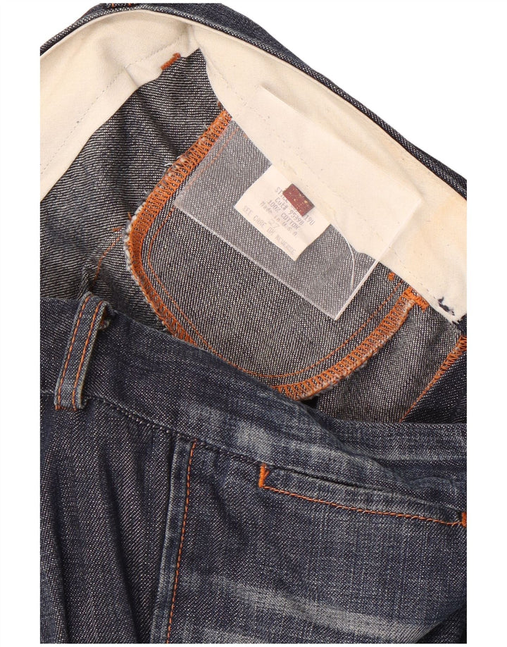 7 For All Mankind Schlagjeans für Damen, W27, L34, Marineblau, Baumwolle