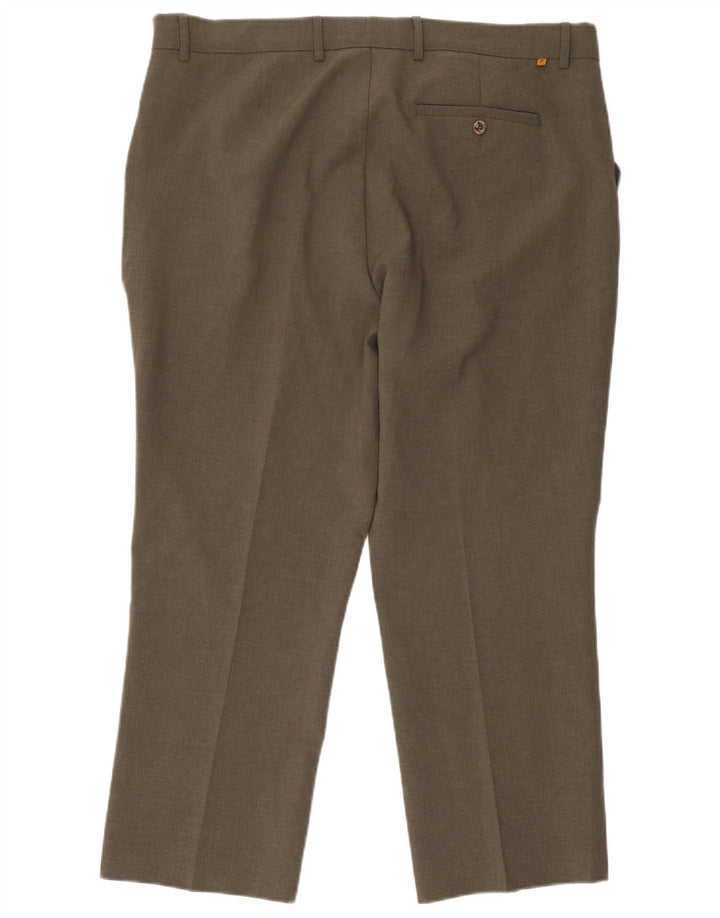 Farah Herren Tapered Freizeithose W42 L27 Khaki Polyester