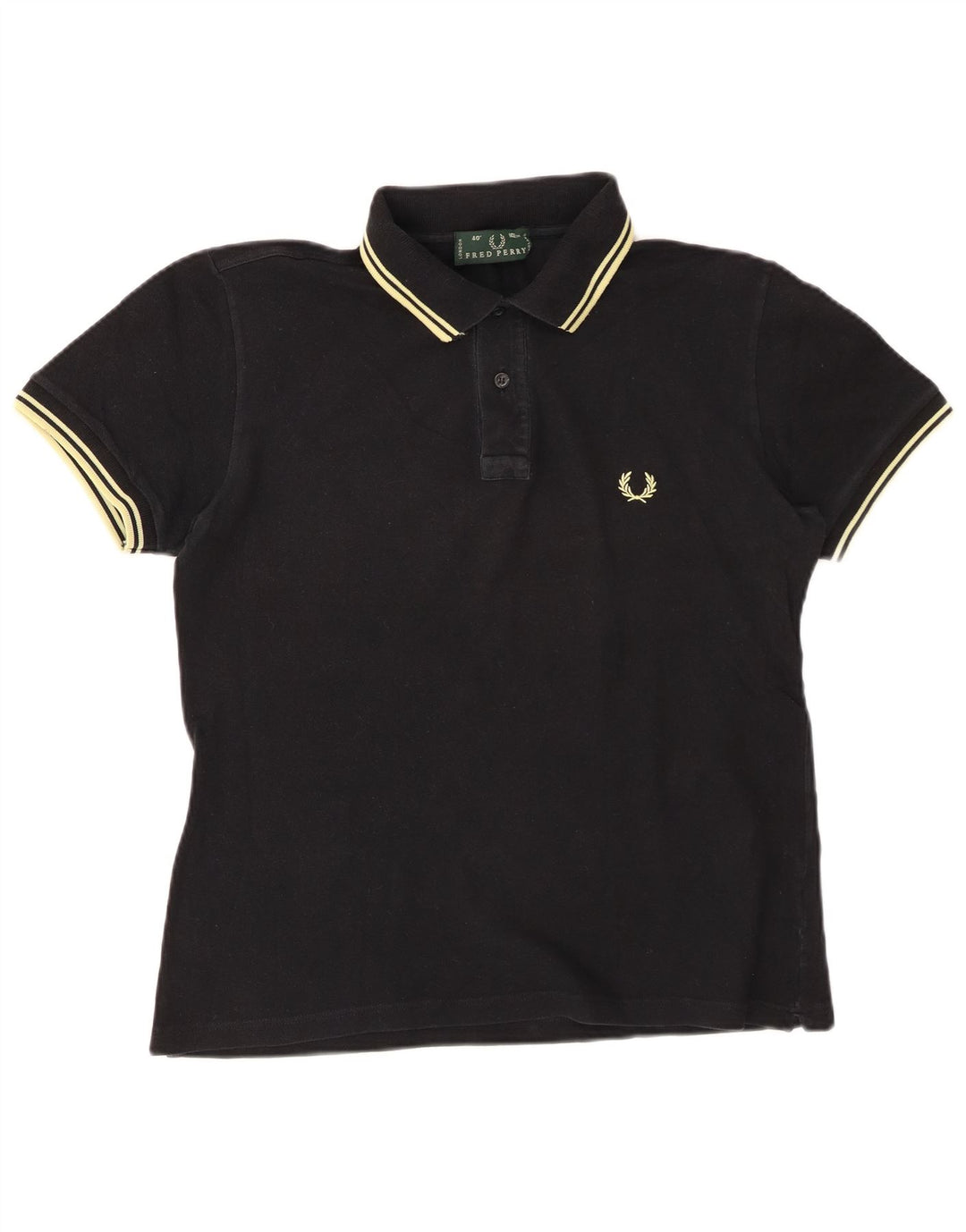 FRED PERRY Herren-Poloshirt aus mittelschwarzer Baumwolle