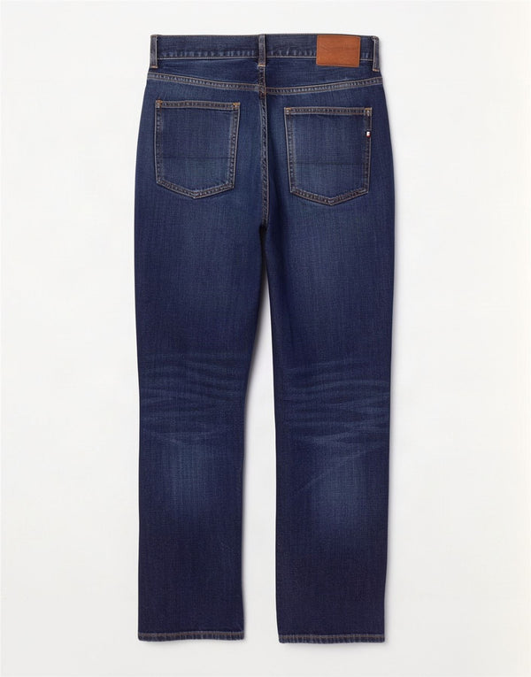 Tommy Hilfiger Herren Mercer Regular Fit Straight Jeans W32 L30 Marineblau