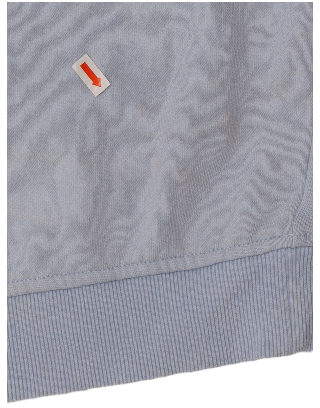 FILA Damen Grafik-Sweatshirt-Pullover UK 14 Mittelblaue Colourblock-Baumwolle