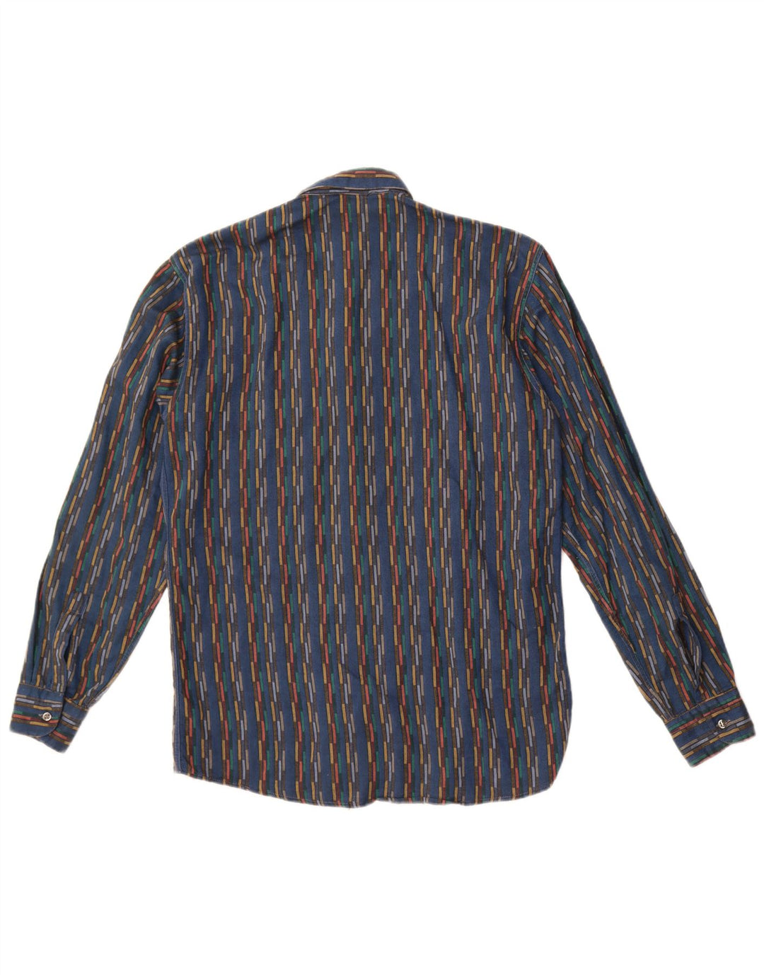 Master Herren-Flanellhemd, klein, blau gestreift
