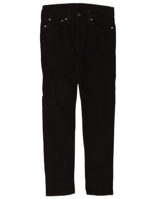 LEVI'S Damen 510 Skinny Jeans W29 L27 Schwarze Baumwolle