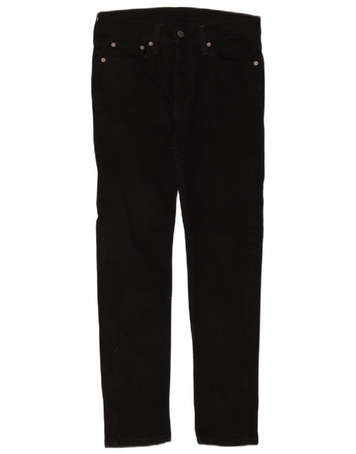 LEVI'S Damen 510 Skinny Jeans W29 L27 Schwarze Baumwolle