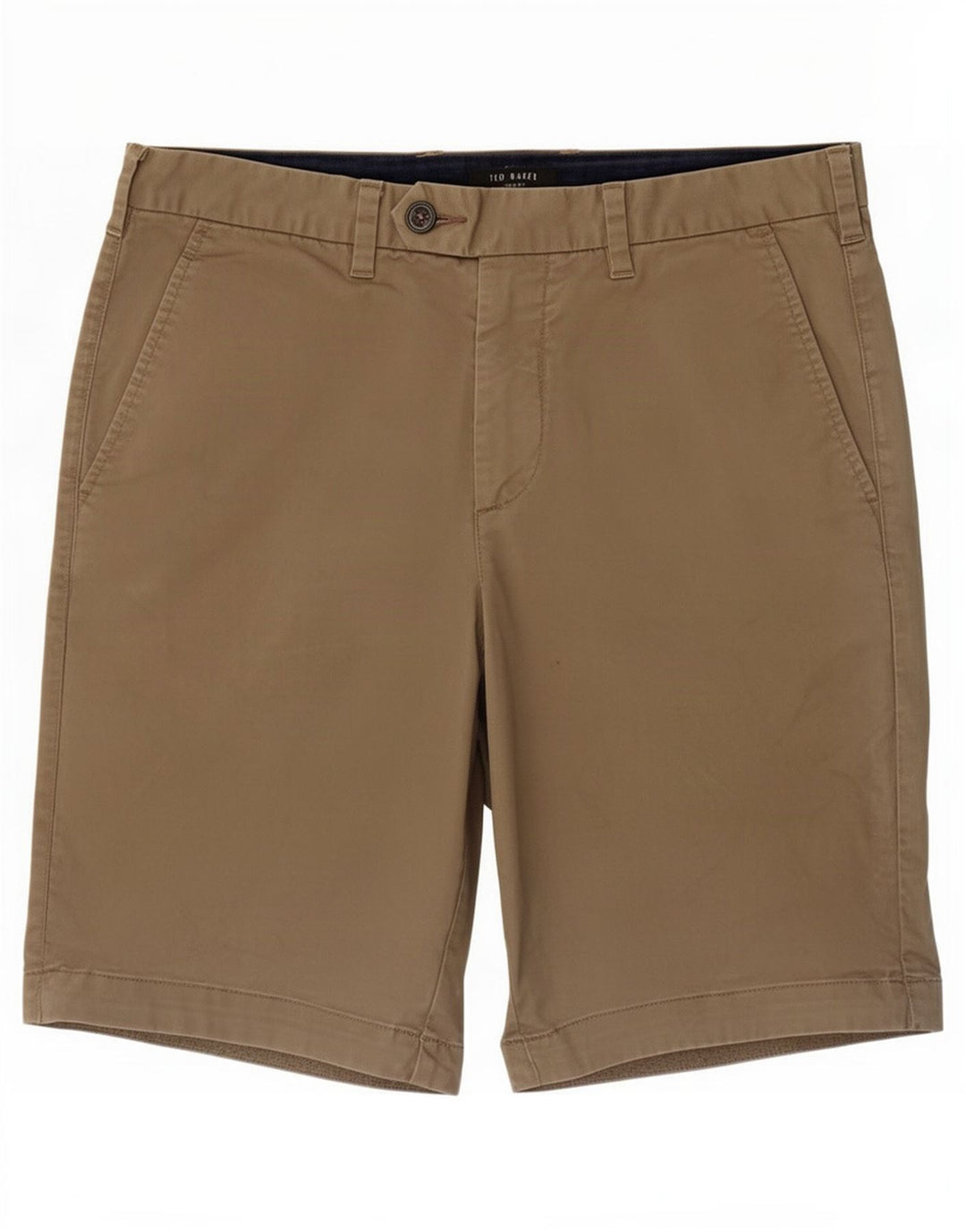 Ted Baker Herren-Chino-Shorts, W30, mittlere Khaki-Baumwolle