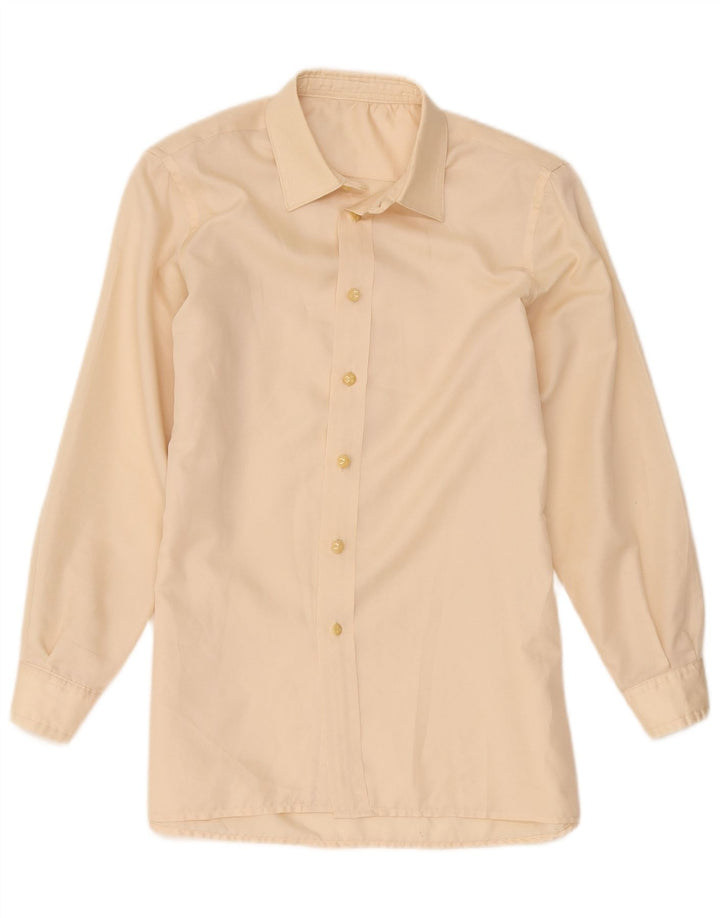 Vintage Herrenhemd Small Beige