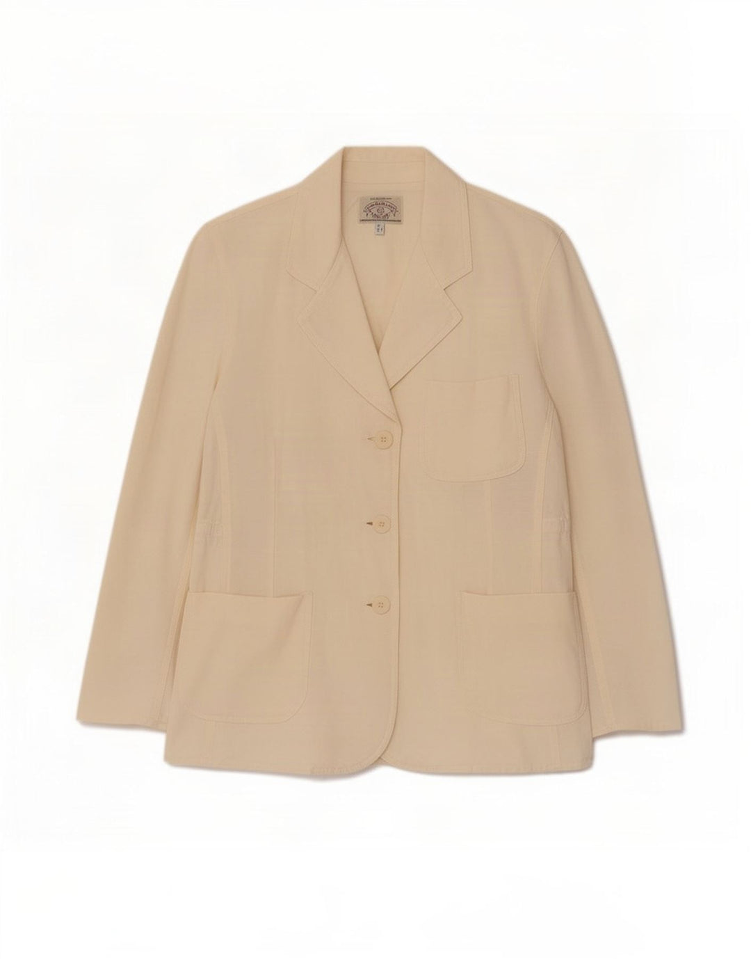 Armani Jeans Damen 3-Knopf-Blazerjacke IT 44 Mittelweiß