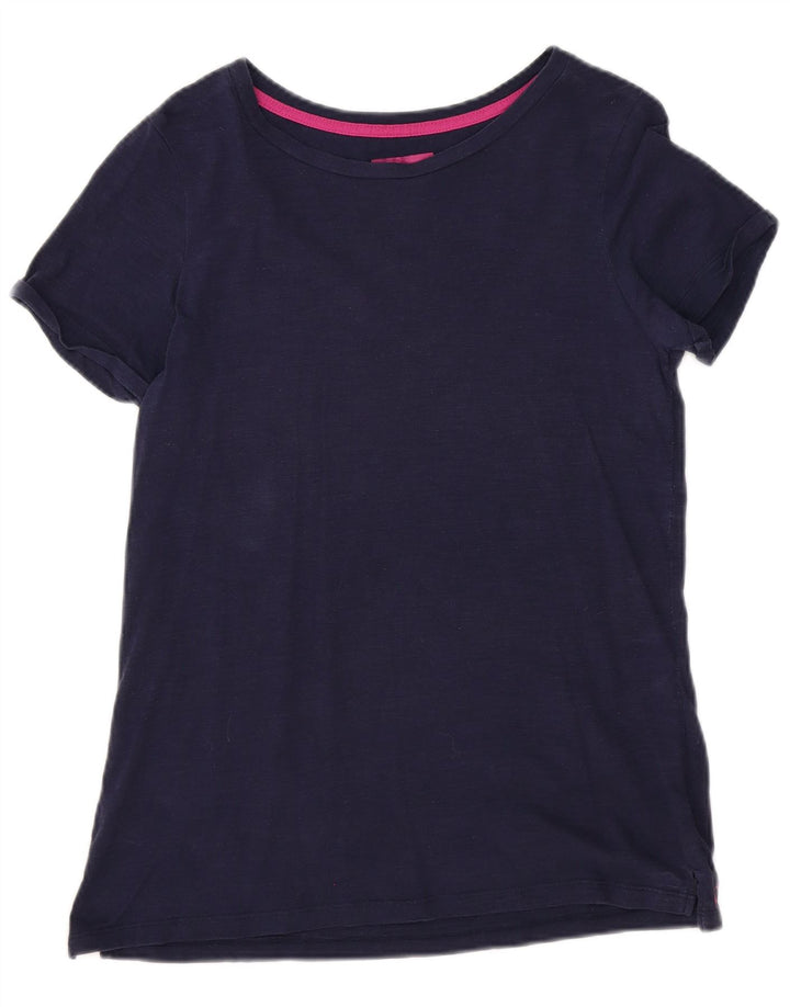 Joules Damen T-Shirt Top UK 12 mittel Marineblau Baumwolle