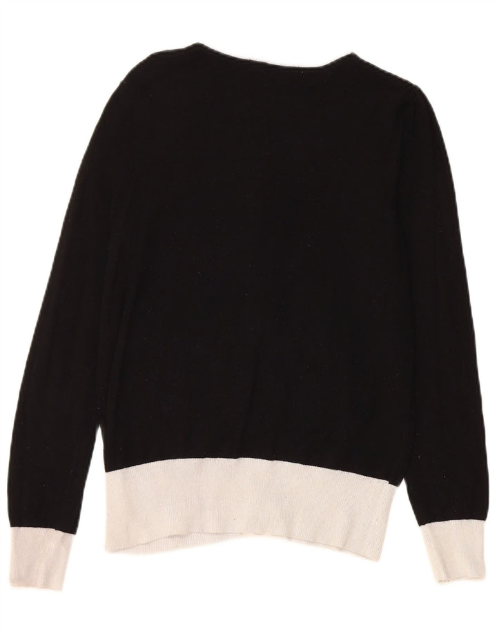 Marks & Spencer Damen-Cardigan-Pullover UK 10 Samll Black Colourblock