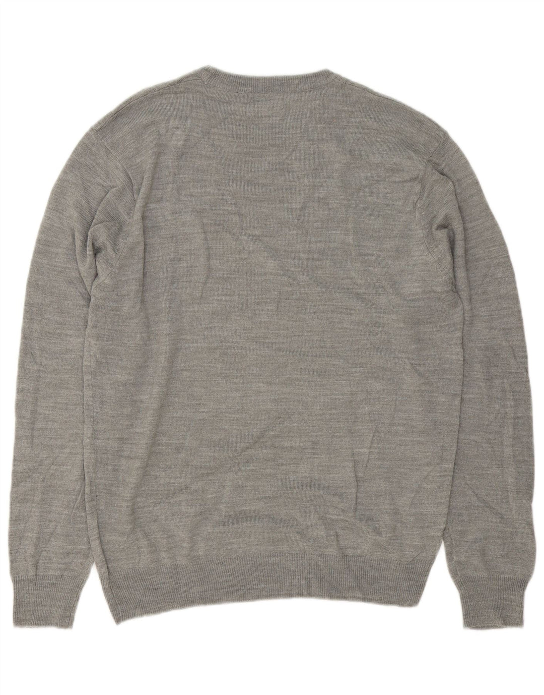 Pierre Cardin Herren-Pullover mit Rundhalsausschnitt, großes graues Acryl