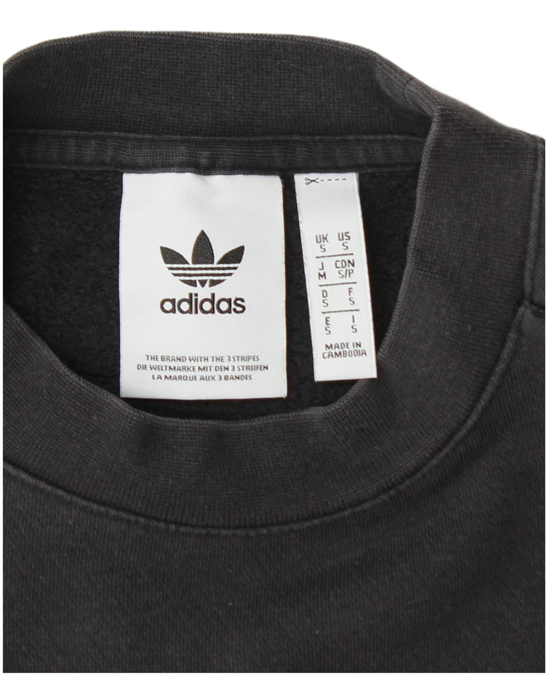 ADIDAS Herren Grafik-Sweatshirt-Pullover, kleine schwarze Baumwolle