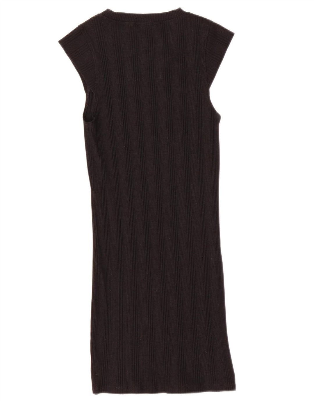 Zara Damen Etuikleid UK 8 Small Schwarz Baumwolle