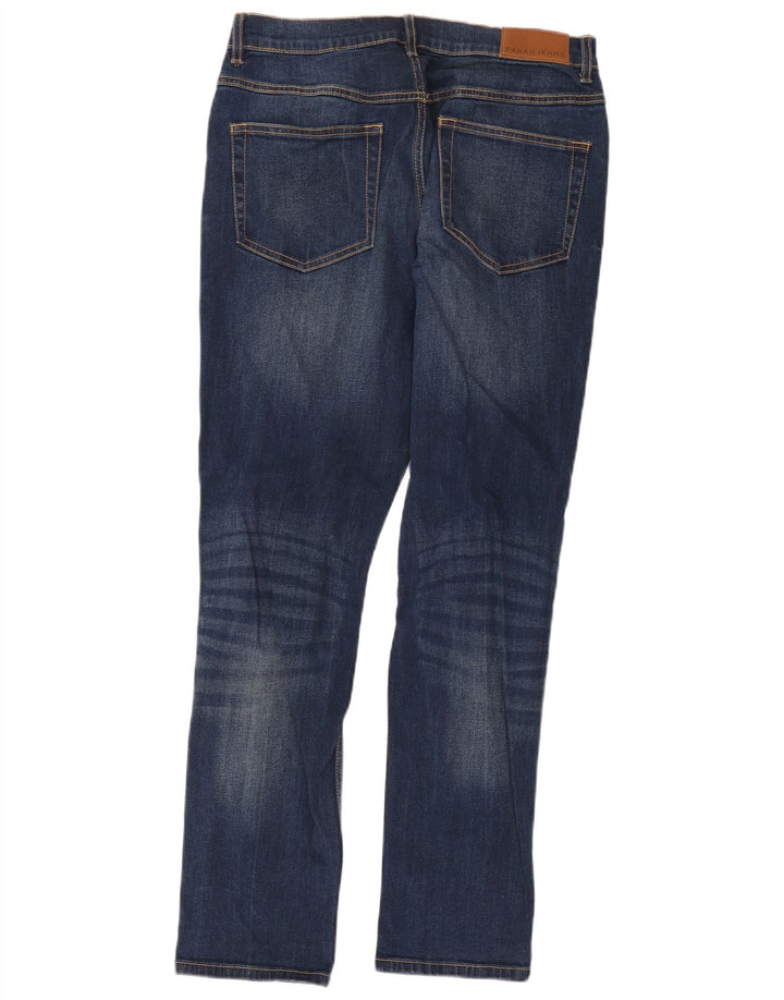Farah Herren Straight Jeans W30 L32 Marineblaue Baumwolle