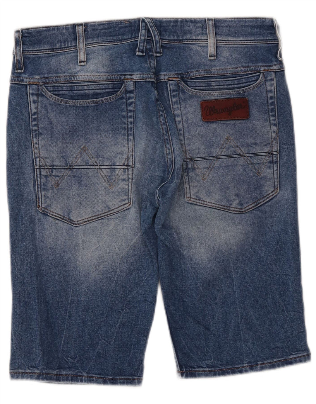 Wrangler Herren-Crank-Jeansshorts W30 aus mittelblauer Baumwolle