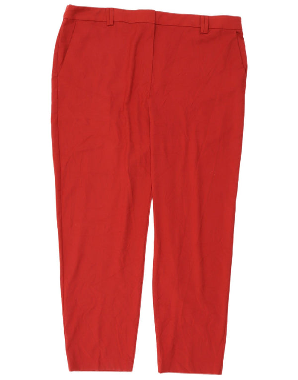 Marks & Spencer Slim Chino-Hose für Damen, UK 20, 2XL, W42, L30, Rot, Polyester