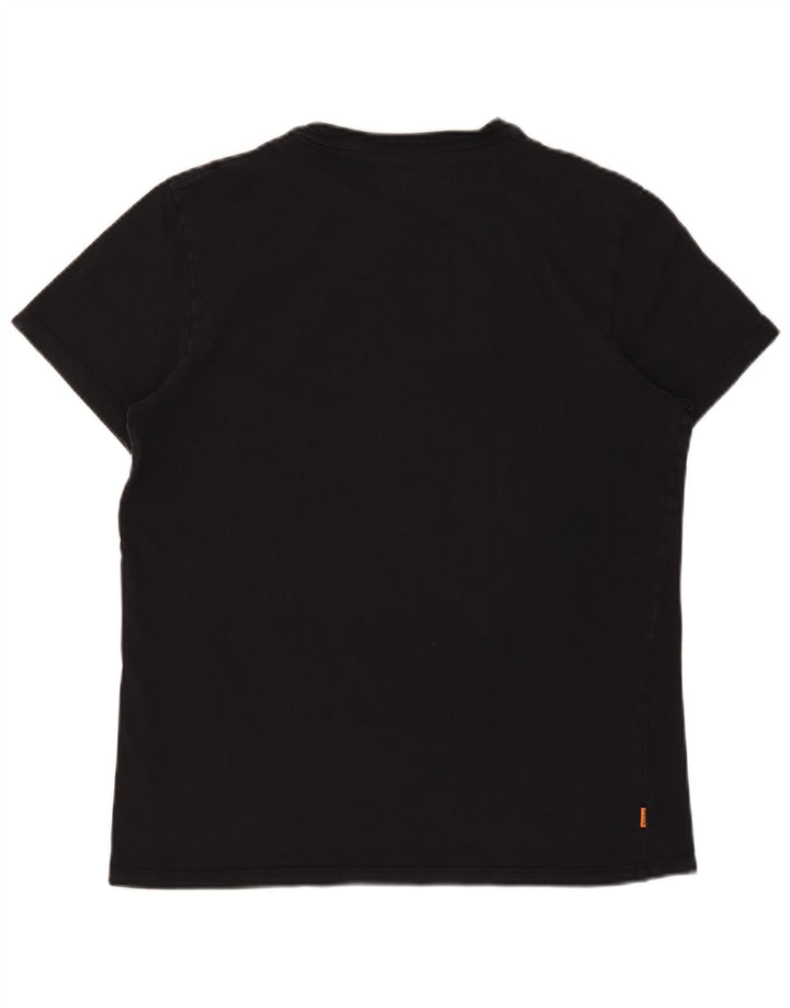 Timberland Herren Slim Fit T-Shirt Top Large Schwarz