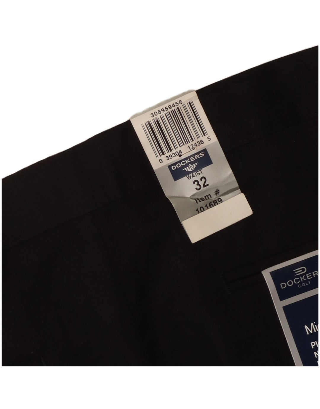DOCKERS Herren Pegged Chino Shorts W32 Mittelschwarzes Polyester
