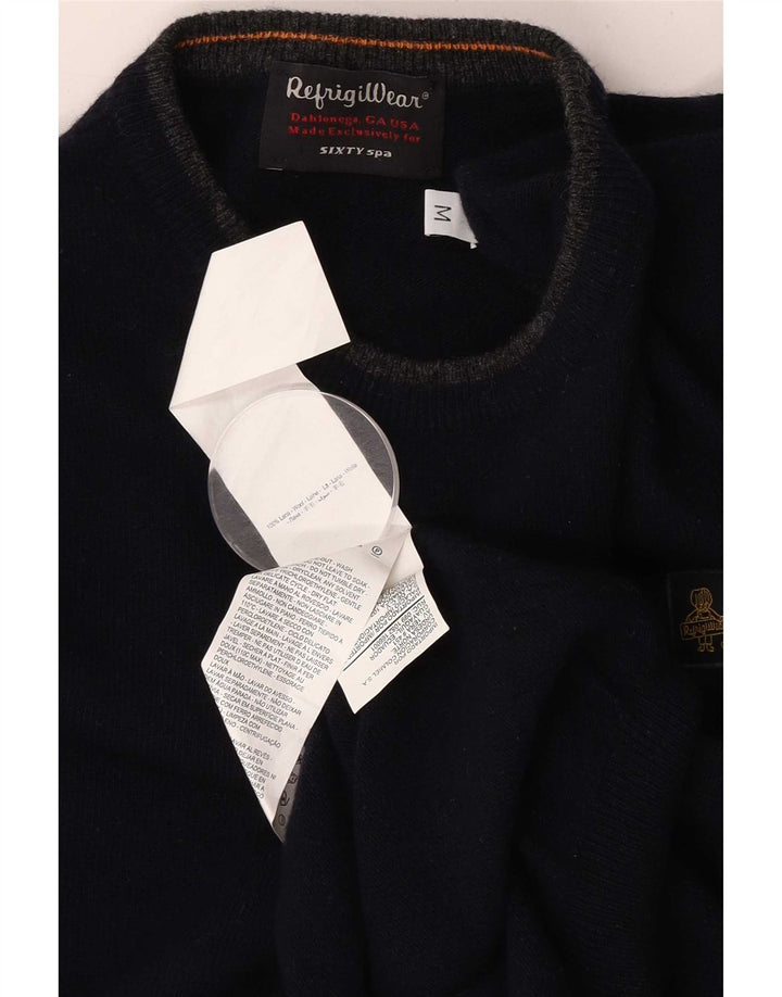 Refrigiwear Herren Sixty Spa Pullover mit Rundhalsausschnitt, mittlere marineblaue Wolle