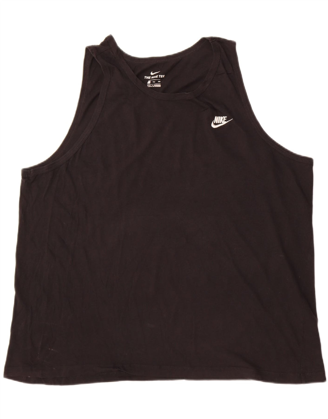 Nike Herren Weste Top 2XL Schwarz Baumwolle