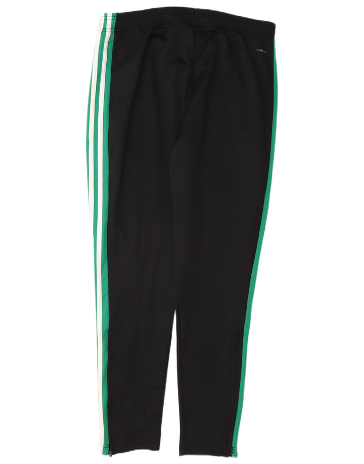 Adidas Herren Climalite-Trainingshose, groß, schwarzes Farbblock-Polyester