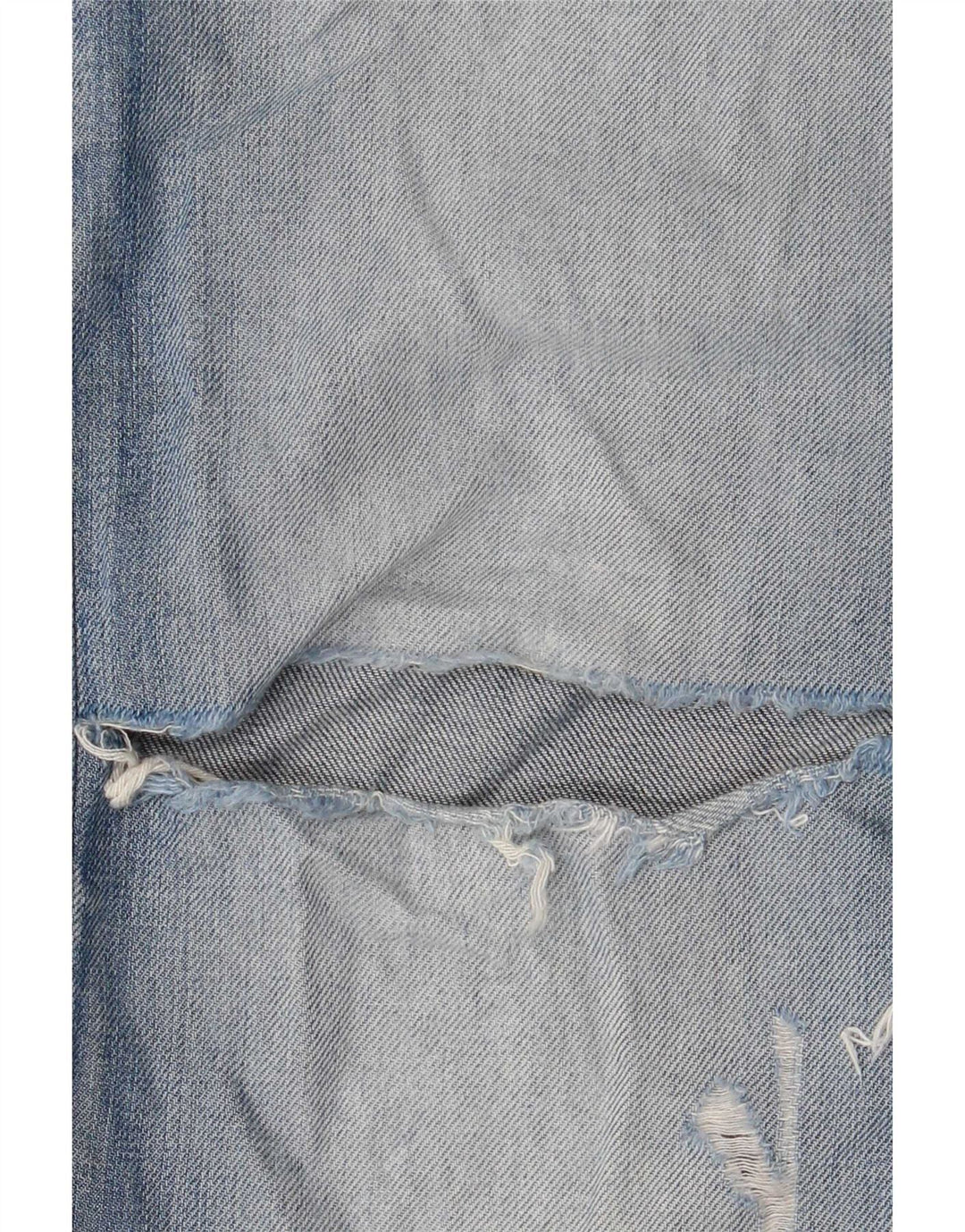 Diesel Herren Larkee Distressed Regular Straight Jeans W33 L32 Blaue Baumwolle