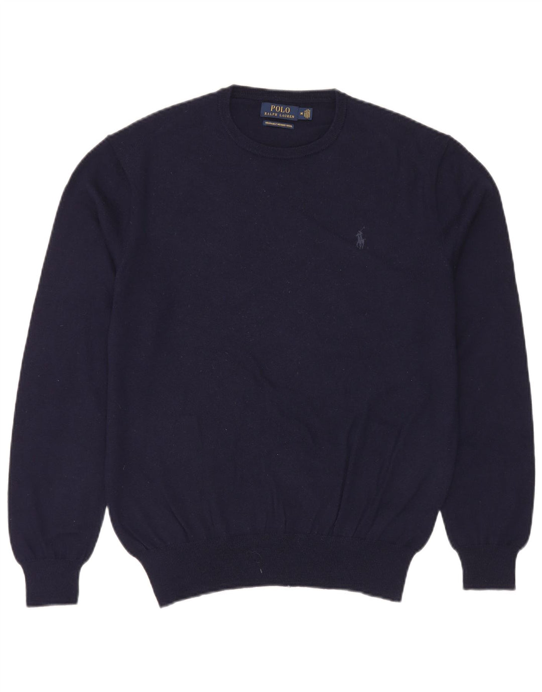 Polo Ralph Lauren Herren-Pullover mit Rundhalsausschnitt, mittlere marineblaue Wolle