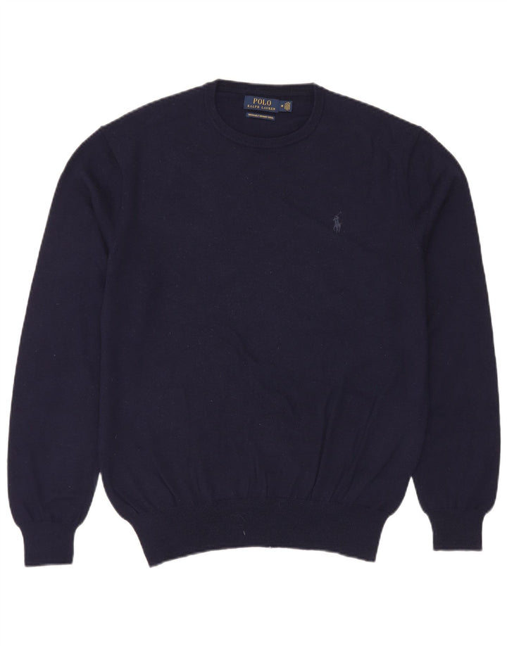 Polo Ralph Lauren Herren-Pullover mit Rundhalsausschnitt, mittlere marineblaue Wolle