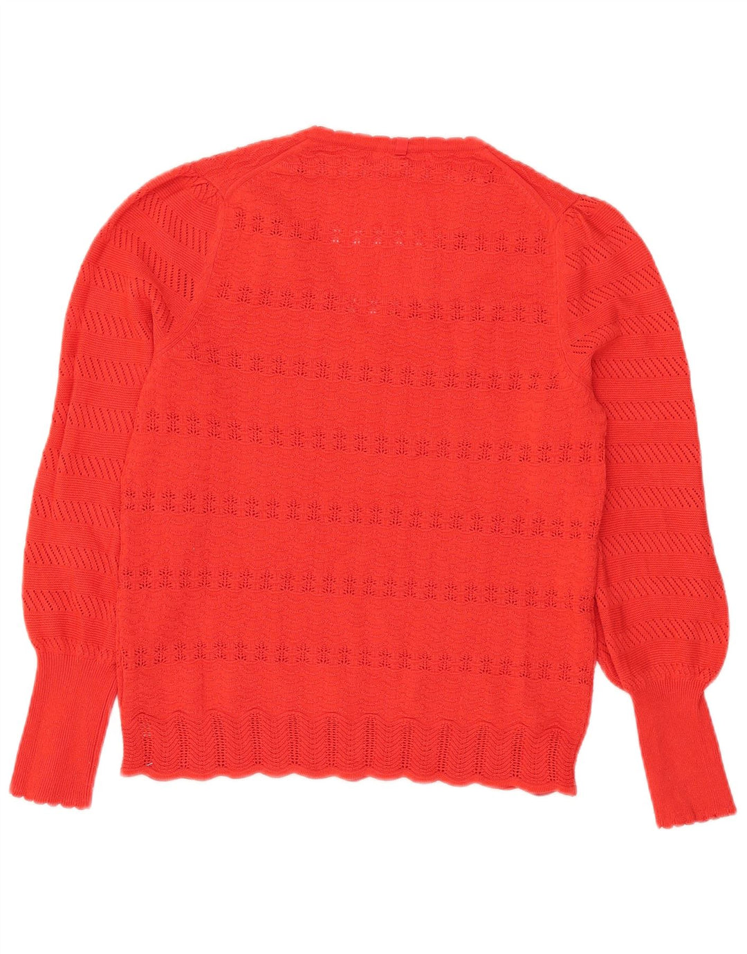 Marks & Spencer Damen-Pullover mit V-Ausschnitt, UK 14, Mittelrot, Polyester