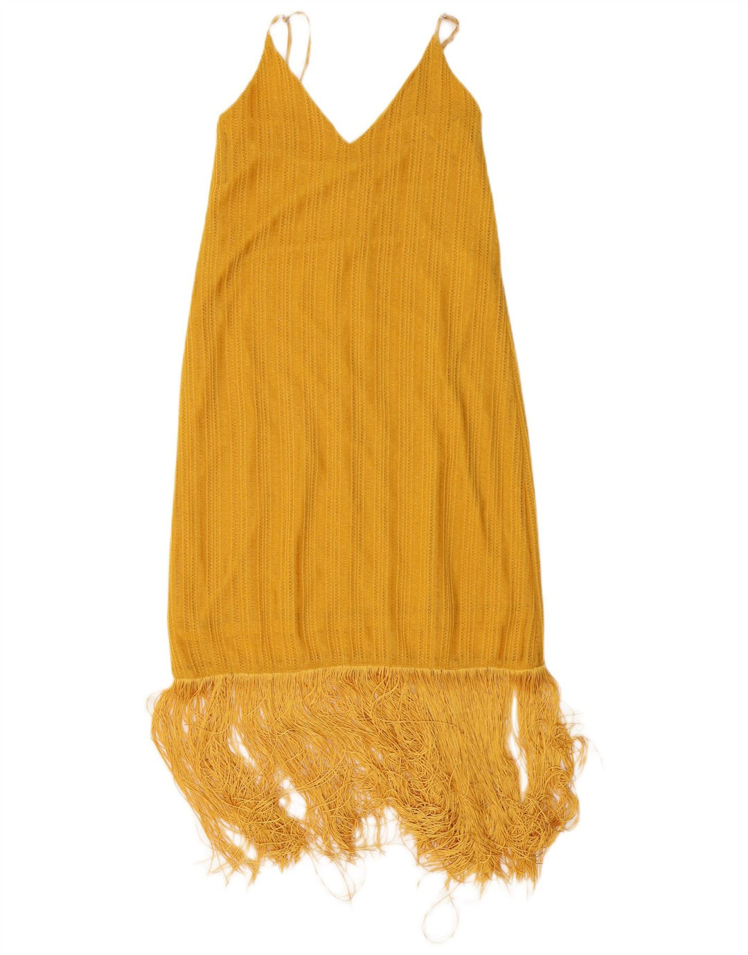 Zara Damen Charleston Kleid UK 10 Small Gelb