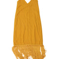 Zara Damen Charleston Kleid UK 10 Small Gelb