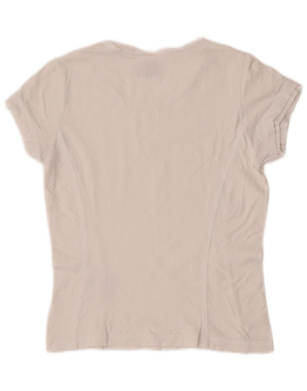 Champion Damen Heritage Classics Crop T-Shirt Top UK 8 Small Weiß