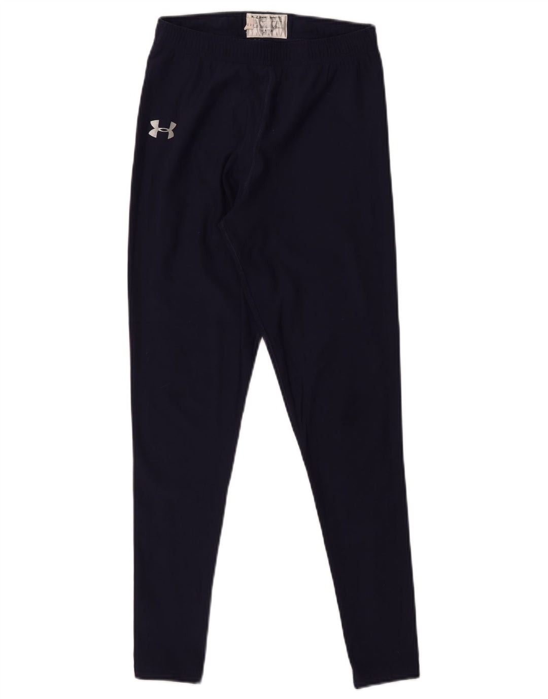UNDER ARMOUR Damen Cold Gear Leggings UK 12 Medium Marineblau