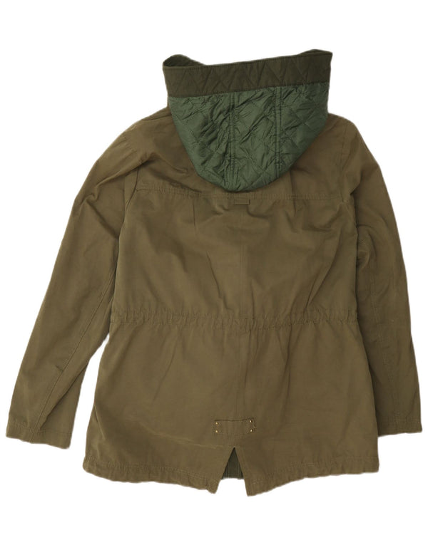 Zara Parka-Jacke mit Kapuze für Mädchen, 13–14 Jahre, Khaki, Polyester