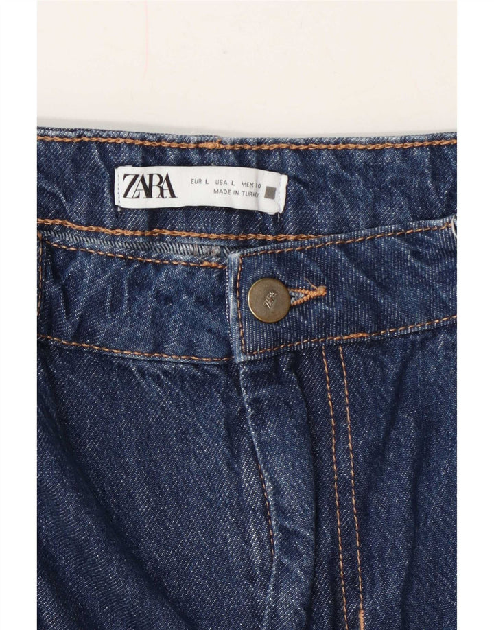 Zara Damen Jeansrock Large W30 Blau
