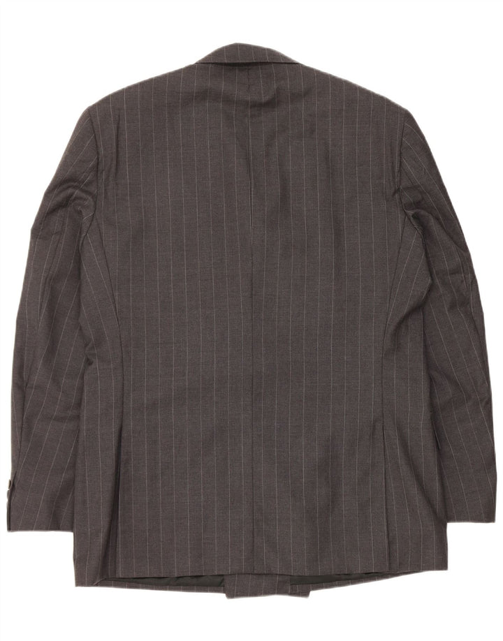 Ermenegildo Zegna Herren Blazer Jacke Größe 54 XL Grau gestreift