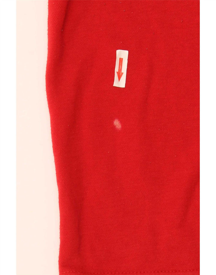 Zara Damen-Sweatshirt mit Rollkragen, übergroß, kurz geschnitten, UK 18, XL, Rot