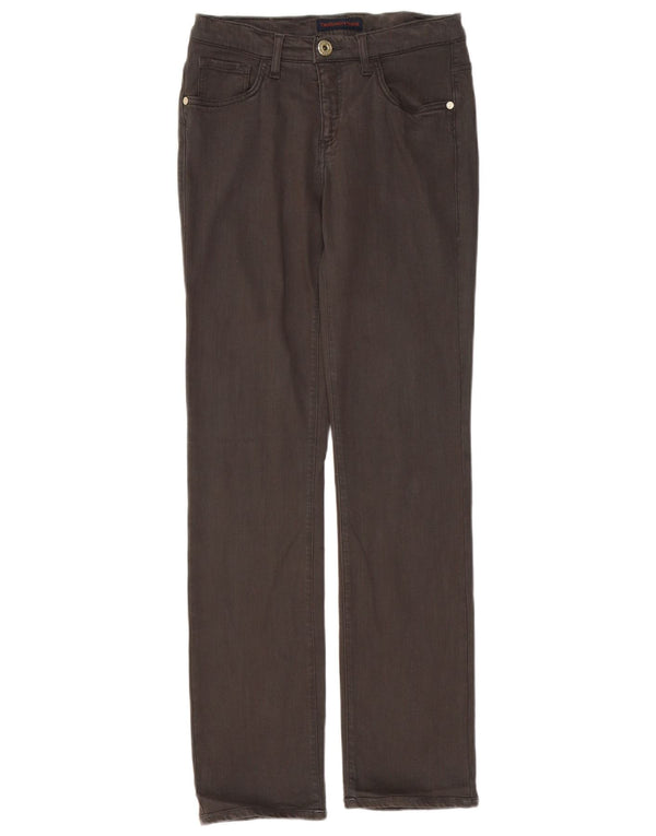 Trussardi Jeans Gerade Freizeithose für Damen W27 L31 Braunes Lyocell