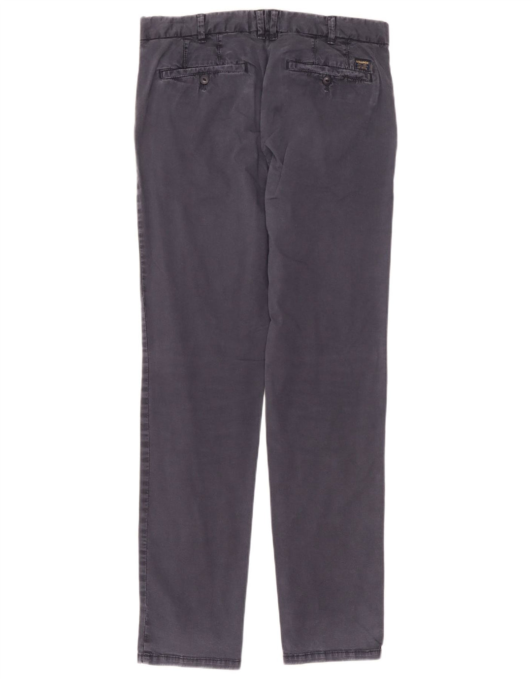 Blauer Slim Chino-Hose für Herren, W32, L33, marineblaue Baumwolle